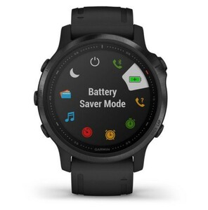 Черные часы Garmin Fenix 6S PRO с черным ремешком, фото 6