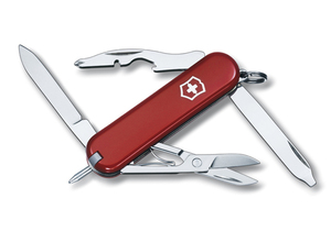 Нож-брелок Victorinox Classic Manager, 58 мм, 10 функций, красный, фото 1