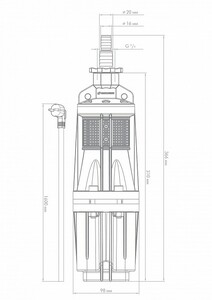 Электронасос Джилекс КАЧАН 20/60-16м, фото 2