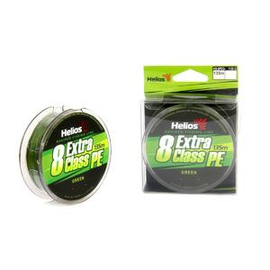 Шнур плетеный EXTRA CLASS 8 PE BRAID Green 0,20mm/135 (HS-8PEG-20/135 G) Helios, фото 1