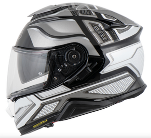 Мотошлем GT-Air 2 NOTCH SHOEI (черно-серо-белый глянцевый, TC-5, S), фото 2