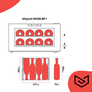 Винный шкаф Meyvel MV08-BF1, фото 4