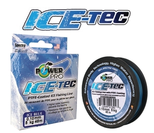 Леска плетеная POWER PRO Ice-Tec 45м синяя 0.19 13кг, фото 1