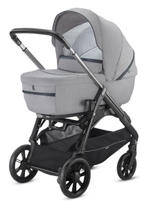 Коляска Inglesina Aptica System Duo 2 в 1 на шасси Aptica Black, Silk Grey, фото 3