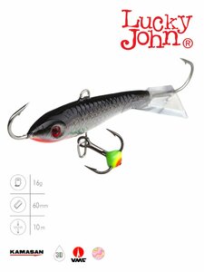 Балансир Lucky John CLASSIC 6 + тр. 60мм/13H блистер, фото 2