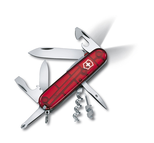 Нож Victorinox Spartan, 91 мм, 15 функции, полупрозрачный красный, фото 1