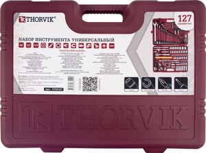 Thorvik UTS0127 Набор инструмента универсальный 1/4", 1/2"DR, 127 предметов, фото 4