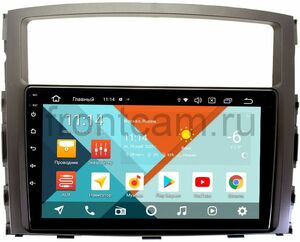 Штатная магнитола Mitsubishi Pajero IV (2006-2019 для авто без Rockford) Wide Media KS9069QR-3/32 DSP CarPlay 4G-SIM на Android 10, фото 1