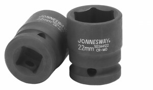 JONNESWAY S03A4122 Головка торцевая ударная 1/2"DR, 22 мм, фото 1