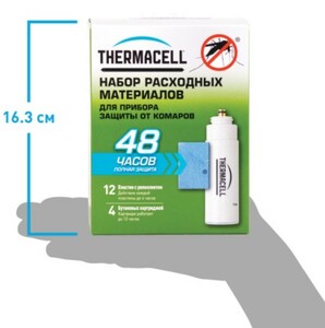 Набор запасной Thermacell (4 газовых картриджа + 12 пластин), фото 5