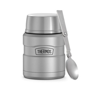 Термос для еды Thermos с ложкой SK3000 MMS (0,47 литра), стальной, фото 1