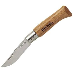 Нож Opinel №3, нержавеющая сталь, рукоять из бука, фото 1