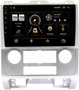 Штатная магнитола LeTrun 3792-9278 для Ford Escape II 2007-2012 (серая) на Android 10 (4/64, DSP, QLed) С оптическим выходом, фото 1