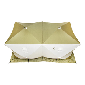 Палатка зимняя куб СЛЕДОПЫТ Premium 4,2х2,1м, 2-х комнатная, S по полу 8,8 кв.м, 3 слоя, цвет оливковый/белый, фото 10