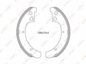 Колодки тормозные задние LYNXauto BS-4601. Для: Lada, Лада, 2108-2115 1.3-1.6 84-19 / Granta(Гранта) 1.6 10> / Kalina(Калина) I 1.4-1.6 04>, Datsun, Датсун, Mi-do/On-do 1.6 15>. Ширина, мм - 35., фото 2