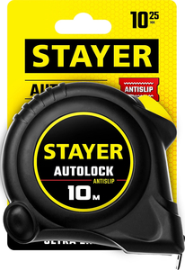 Рулетка с автостопом STAYER АutoLock 10м х 25мм 2-34126-10-25, фото 3