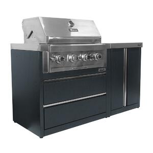 Модуль уличной кухни SMART-900 Шкаф c газовым грилем (HS-KU03-SHG900) Helios, фото 5