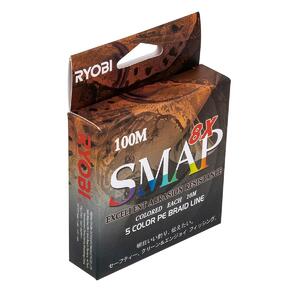 Шнур SMAP PE8X-100M 2.0# Multi Colour 0,235мм Ryobi, фото 3