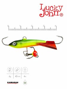 Балансир Lucky John CLASSIC 4 с тр. 40мм/26RT блистер, фото 3