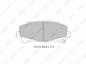 Колодки тормозные передние LYNXauto BD-3424. Для: HONDA Accord VIII 2.0-2.4 08>, фото 1