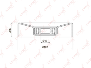 Ролик натяжного механизма / приводной LYNXauto PB-5033. Для: TOYOTA Тойота Land Cruiser(Ленд Крузер)(100) 4.7 98>, LEXUS ЛЕКСУС GS400 97-00 / GX470 01-09 / LS400-430 97-06, фото 1