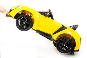 Детский автомобиль Toyland Lykan Hypersport 4х4 QLS 5188 Желтый, фото 3