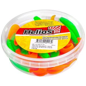 Твистер несъедоб. Hybrid 3,15"/8,0 см Lime & Orange 30шт. (HS-14-020-N-30) Helios (0), фото 4