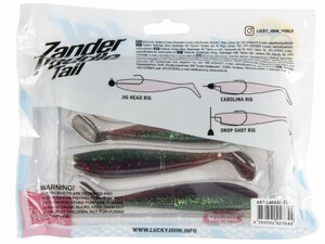 Виброхвосты LJ 3D Series ZANDER PADDLE TAIL 4.8in (12.00)/Z14 4шт., фото 5