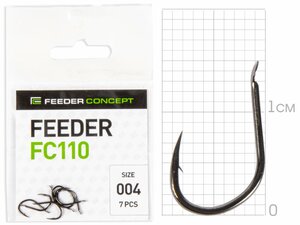 Крючки FC FEEDER сер. FC110 разм.004 7шт., фото 2
