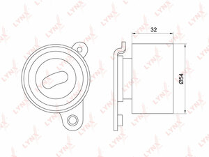 Ролик натяжной / ГРМ LYNXauto PB-1118. Для: TOYOTA Mark2/Chaser/Cresta(90 / 100) 2.0 92-01, фото 1
