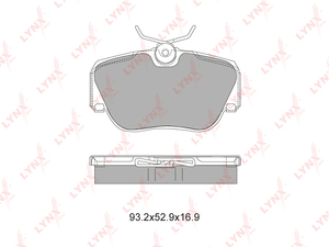 Колодки тормозные передние LYNXauto BD-5304. Для: MERCEDES-BENZ 190(W201) 82-93, фото 1