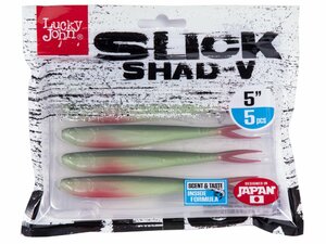 Слаги LJ 3D Series SLICK SHAD-V 5.0in (12,7) Z23 5шт., фото 4