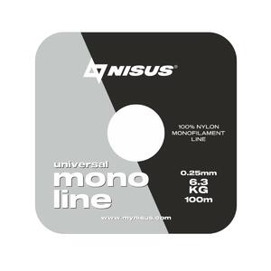Леска MONOLINE Universal 0,25mm/100m Nylon Transparent (N-MU-025-100) Nisus (0), фото 2