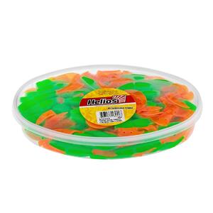 Твистер несъедоб. Kasandra 4"29/10,9см Lime & Orange 100шт. (HS-34-020-N) Helios, фото 2
