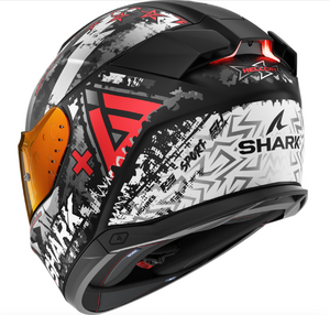 Шлем Shark SKWAL I3 HELLCAT MAT Black/Chrome/Red матовый XL, фото 2