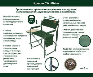 Кресло Camping World Mister, фото 2