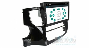 Штатная магнитола CARMEDIA UG-1086 DVD Mitsubishi OUTLANDER 2012-2017, фото 3