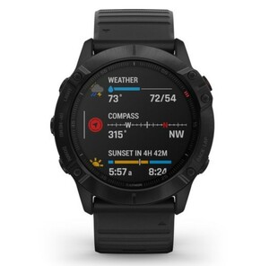 Умные часы Garmin Fenix 6x Pro черный с черным ремешком, фото 4