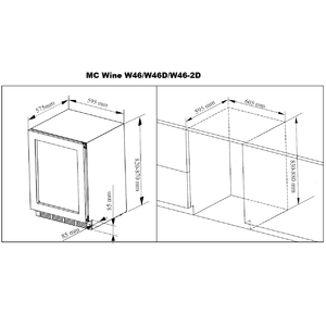 Винный холодильник MC Wine W46DB, фото 5