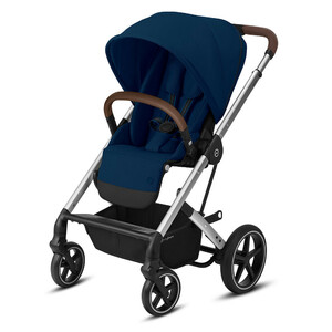 Коляска прогулочная Cybex Balios S Lux BLK Navy Blue с дождевиком, фото 1