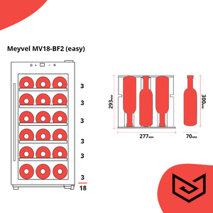 Винный шкаф Meyvel MV18-BF1 (easy), фото 11