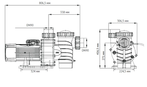 Насос для бассейна UNIPUMP JET POOL SPP 3000T, фото 2