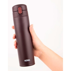 Термокружка Thermos FJM-450 BW с трубочкой 0.45л (коричневая), фото 5