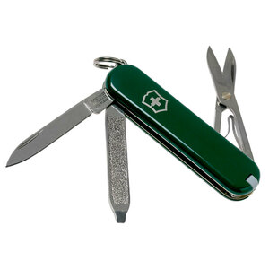 Нож-брелок Victorinox Classic, 58 мм, 7 функций, зеленый, фото 4