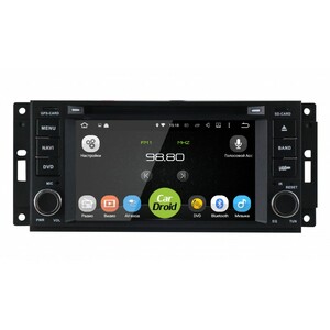 Штатная магнитола CarDroid RD-2201D для Jeep, Chrysler 2005-2008 (Android 9.0) DSP, фото 1