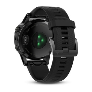 Garmin Fenix 5 Sapphire черные с черным ремешком и HRM-Tri, фото 3
