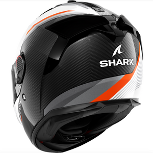 Шлем Shark SPARTAN GT PRO DOKHTA CARBON Black/White/Orange глянцевый S, фото 2