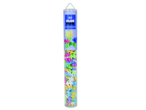 Развивающий конструктор Plus-Plus Mini 100 Pastel, 100 деталей, 6 пастельных цветов, фото 1