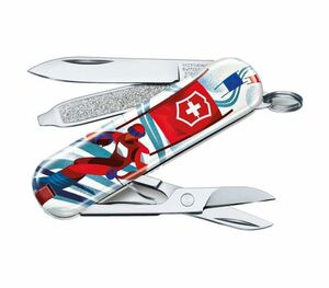 Нож-брелок Victorinox Classic LE 2020, 58 мм, 7 функций, "Ski Race", фото 3