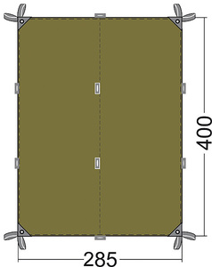 Тент Tatonka TARP 4 light olive, фото 2